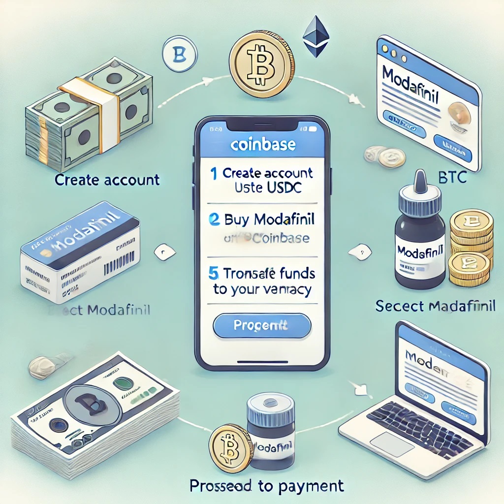 How to buy modafinil with Coinbase and USDT, Ethereum, Bitcoin